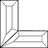 1-1/2 x 4 in. Corner Bevel Set - Left & Right link