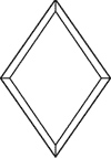 2 x 4 in. Diamond Bevel link