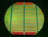 Thin Clear - Rainbow A Stripes Pattern Dichroic Green/ Magenta 90 COE link