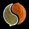 Yin Yang Black/ Clear Dichroic 90 COE link