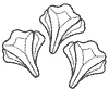 3 Bell Flowers - Clear Bevel Cluster 4 x 4-1/2 in., 3 pieces each link