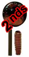 Seconds Red Exotic Borocolour Rod 33 COE (sold by the pound) link