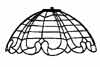 Art Nouveau Dome (16 in.) Lamp Mold Kit 180 pieces small photo