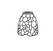 Apple Blossom (4-1/2 in.) Lamp Mold Kit 120 pieces small photo