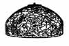 Oriental Poppy Dome (26 in.) Lamp Mold Kit 1332 pieces small photo