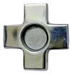 Pewter Cross with Opening (1-3/4 in. circlular insert) small photo